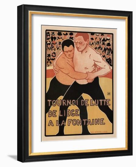 Wrestling Tournament, Liège, 1899-Armand Rassenfosse-Framed Giclee Print