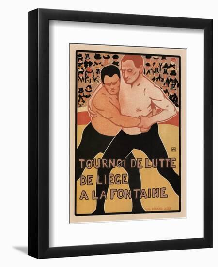 Wrestling Tournament, Liège, 1899-Armand Rassenfosse-Framed Giclee Print