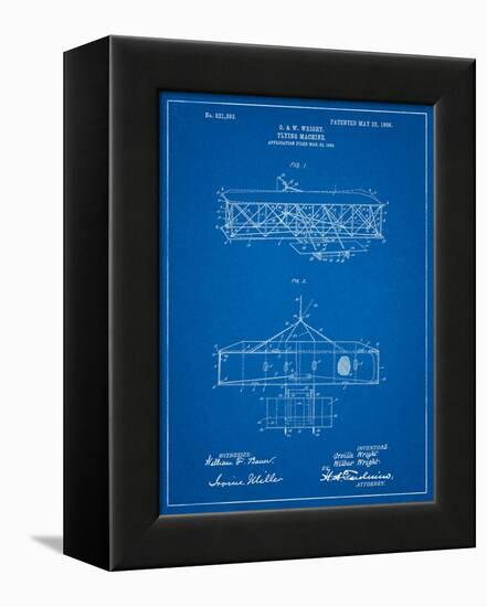 Wright Brother's Aeroplane Patent-Cole Borders-Framed Stretched Canvas