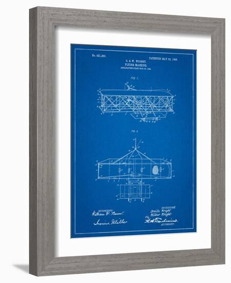 Wright Brother's Aeroplane Patent-Cole Borders-Framed Art Print