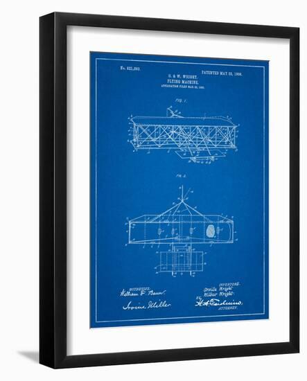 Wright Brother's Aeroplane Patent-Cole Borders-Framed Art Print