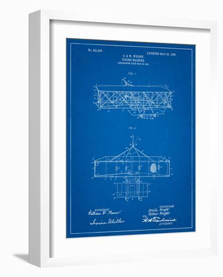 Wright Brother's Aeroplane Patent-Cole Borders-Framed Art Print