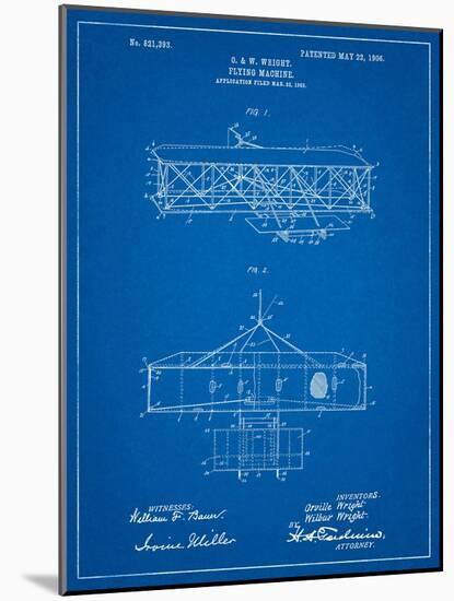 Wright Brother's Aeroplane Patent-Cole Borders-Mounted Art Print
