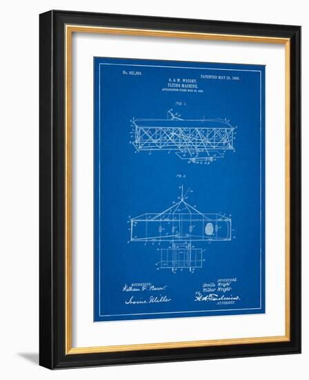 Wright Brother's Aeroplane Patent-Cole Borders-Framed Art Print