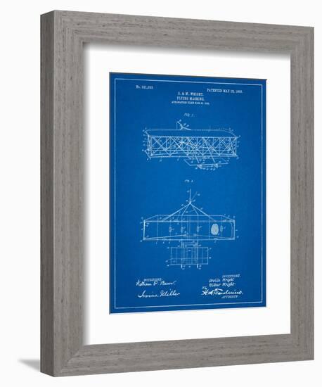 Wright Brother's Aeroplane Patent-Cole Borders-Framed Art Print