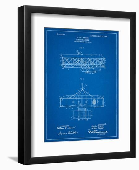 Wright Brother's Aeroplane Patent-Cole Borders-Framed Art Print