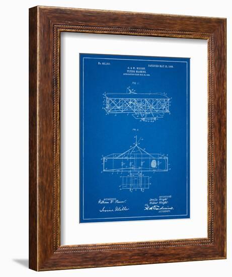 Wright Brother's Aeroplane Patent-Cole Borders-Framed Premium Giclee Print
