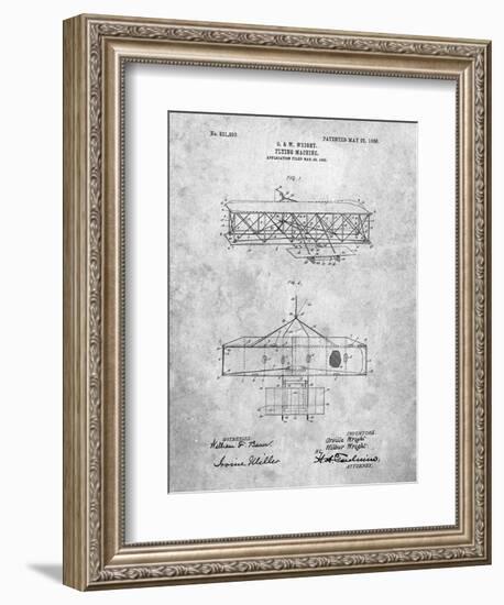 Wright Brother's Aeroplane Patent-Cole Borders-Framed Art Print