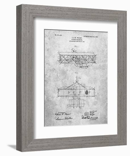 Wright Brother's Aeroplane Patent-Cole Borders-Framed Art Print