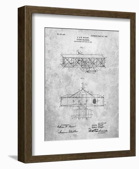 Wright Brother's Aeroplane Patent-Cole Borders-Framed Art Print