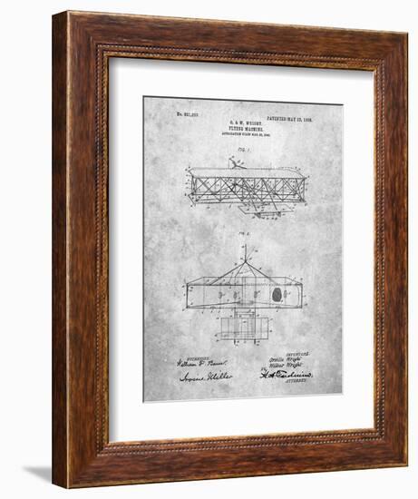 Wright Brother's Aeroplane Patent-Cole Borders-Framed Art Print