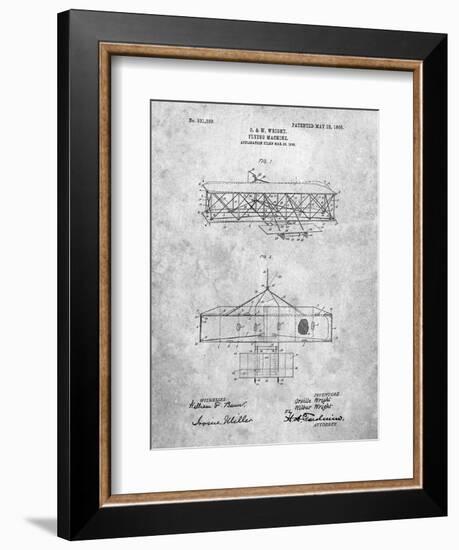 Wright Brother's Aeroplane Patent-Cole Borders-Framed Art Print