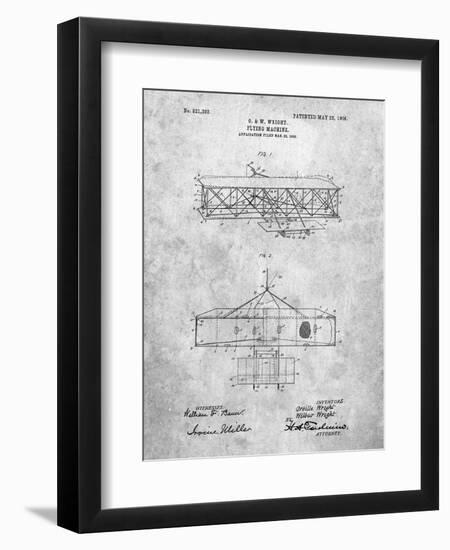 Wright Brother's Aeroplane Patent-Cole Borders-Framed Art Print