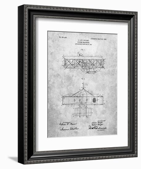 Wright Brother's Aeroplane Patent-Cole Borders-Framed Art Print