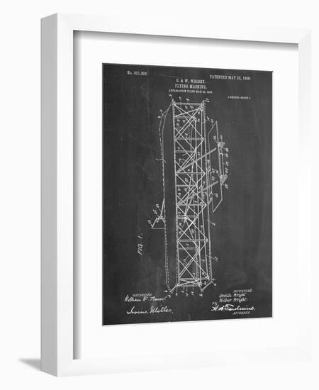 Wright Brother's Flying Machine Patent-null-Framed Art Print