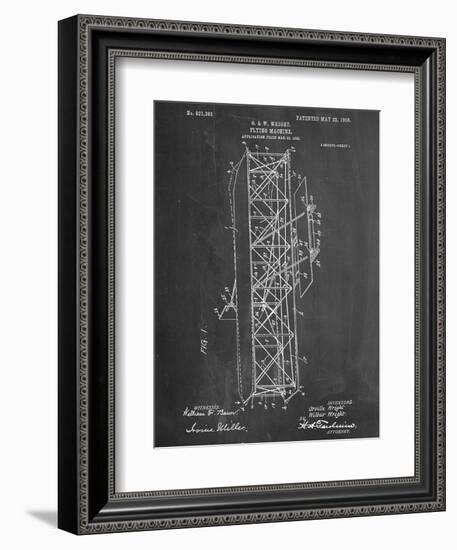 Wright Brother's Flying Machine Patent-null-Framed Art Print