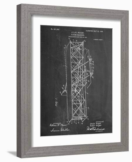 Wright Brother's Flying Machine Patent-null-Framed Art Print