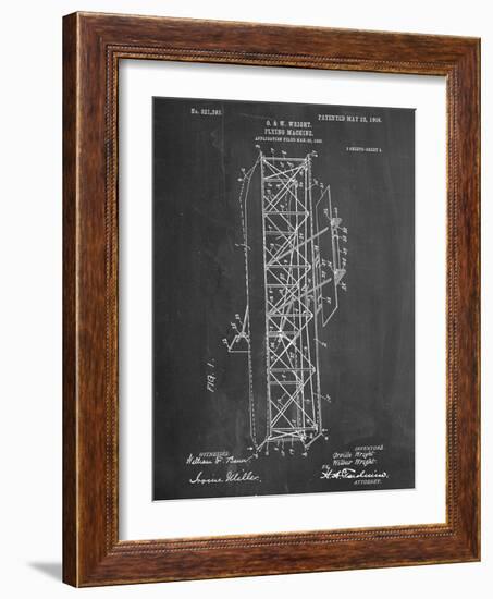 Wright Brother's Flying Machine Patent-null-Framed Art Print