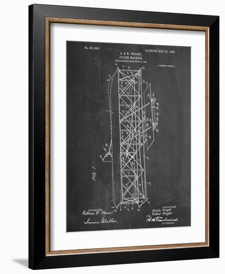 Wright Brother's Flying Machine Patent-null-Framed Art Print