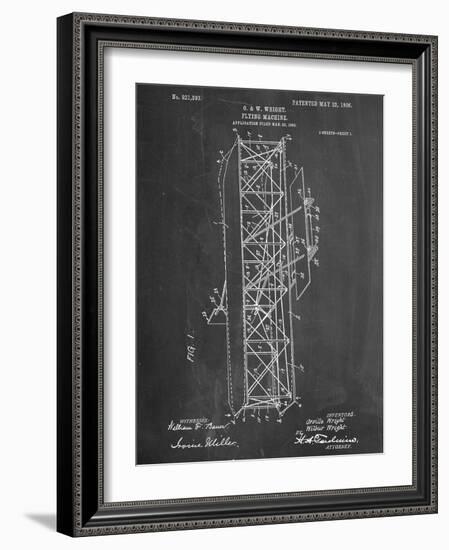 Wright Brother's Flying Machine Patent-null-Framed Art Print