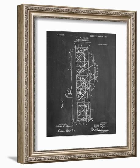 Wright Brother's Flying Machine Patent-null-Framed Premium Giclee Print