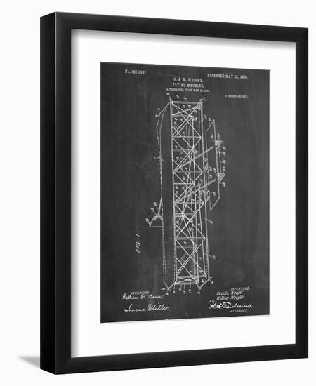Wright Brother's Flying Machine Patent-null-Framed Premium Giclee Print