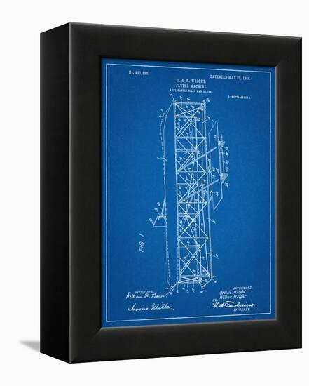 Wright Brother's Flying Machine Patent-null-Framed Stretched Canvas