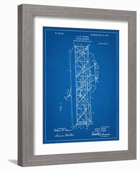 Wright Brother's Flying Machine Patent-null-Framed Art Print