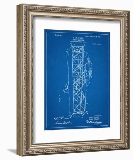 Wright Brother's Flying Machine Patent-null-Framed Art Print