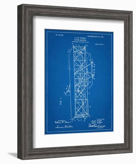 Wright Brother's Flying Machine Patent-null-Framed Art Print