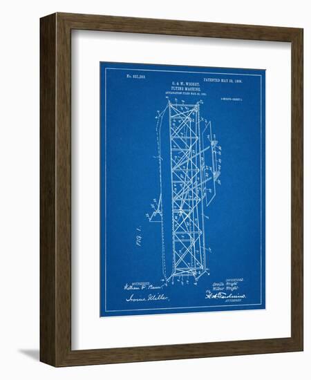 Wright Brother's Flying Machine Patent-null-Framed Art Print