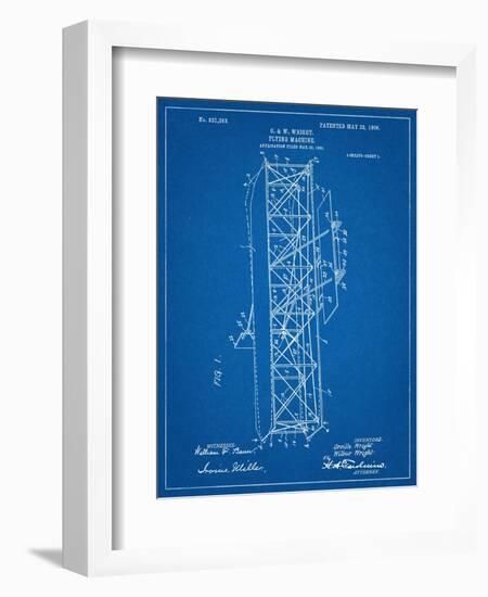 Wright Brother's Flying Machine Patent-null-Framed Art Print