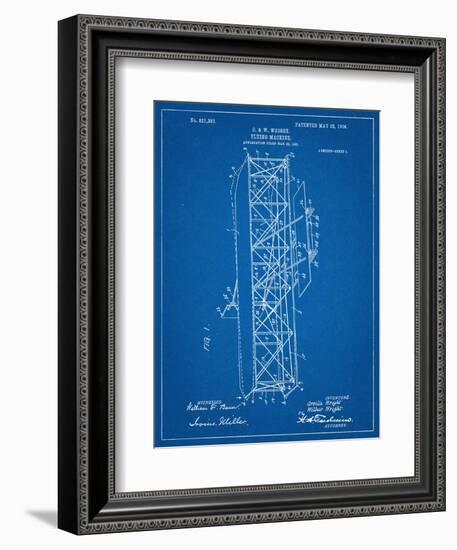 Wright Brother's Flying Machine Patent-null-Framed Art Print