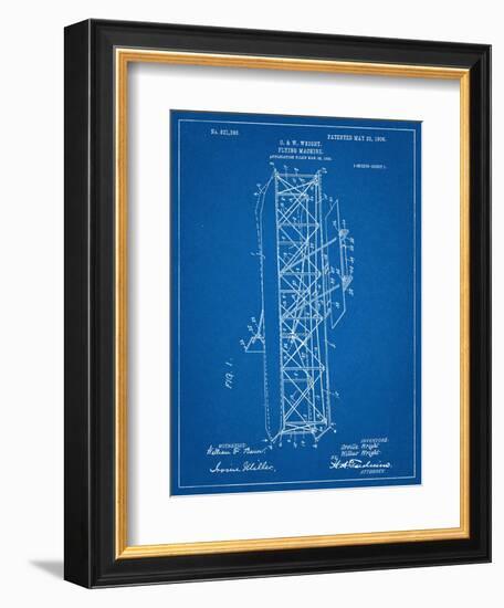 Wright Brother's Flying Machine Patent-null-Framed Art Print
