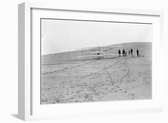 Wright Brothers Airplane, Big Kill Devil Hill, 1903-Science Source-Framed Giclee Print