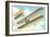 Wright Brothers Bi-plane-null-Framed Premium Giclee Print