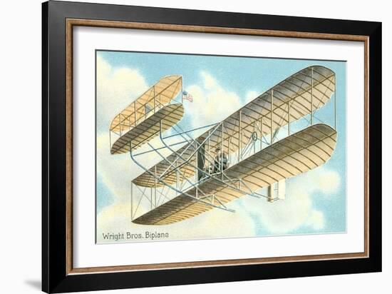 Wright Brothers Bi-plane-null-Framed Premium Giclee Print