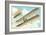 Wright Brothers Bi-plane-null-Framed Art Print