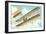 Wright Brothers Bi-plane-null-Framed Art Print