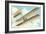 Wright Brothers Bi-plane-null-Framed Art Print