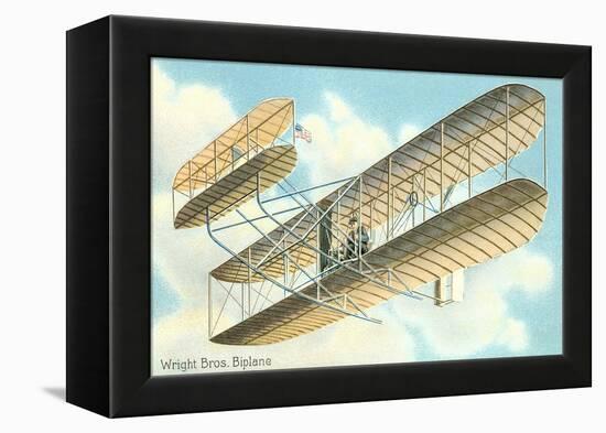 Wright Brothers Bi-plane-null-Framed Stretched Canvas