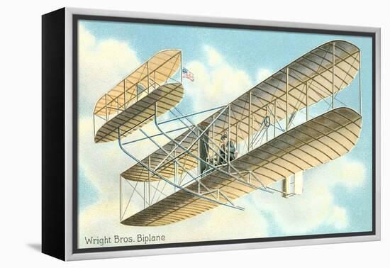 Wright Brothers Bi-plane-null-Framed Stretched Canvas