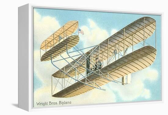 Wright Brothers Bi-plane-null-Framed Stretched Canvas