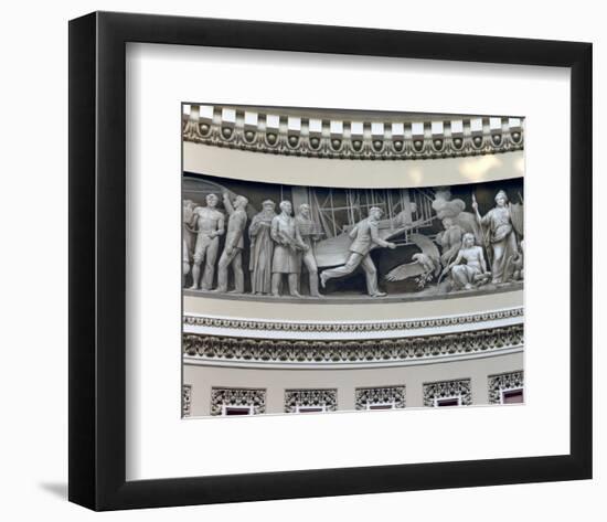 Wright Brothers frieze in U.S. Capitol dome, Washington, D.C.-Carol Highsmith-Framed Art Print