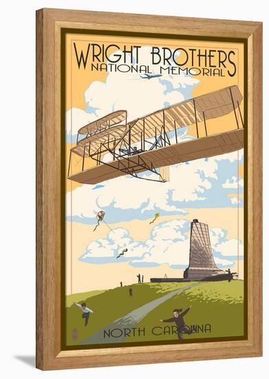 Wright Brothers National Memorial - Outer Banks, North Carolina-Lantern Press-Framed Stretched Canvas