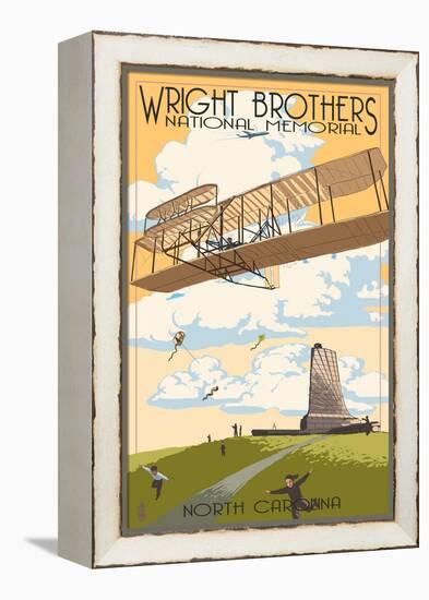 Wright Brothers National Memorial - Outer Banks, North Carolina-Lantern Press-Framed Stretched Canvas
