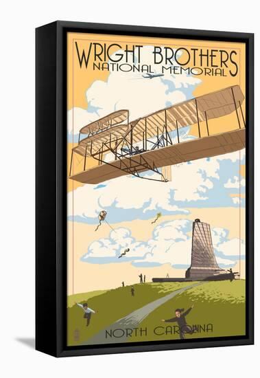 Wright Brothers National Memorial - Outer Banks, North Carolina-Lantern Press-Framed Stretched Canvas