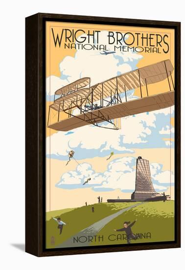 Wright Brothers National Memorial - Outer Banks, North Carolina-Lantern Press-Framed Stretched Canvas
