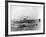 Wright Brothers Wilbur and Orville with 1903 Airplane "Kitty Hawk" on First Flight-null-Framed Premium Photographic Print