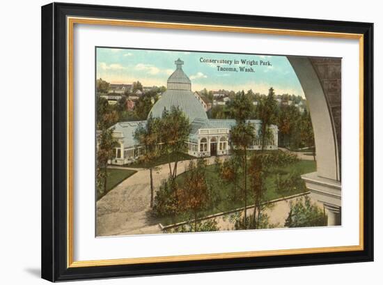 Wright Park Conservatory, Tacoma, Washington-null-Framed Art Print